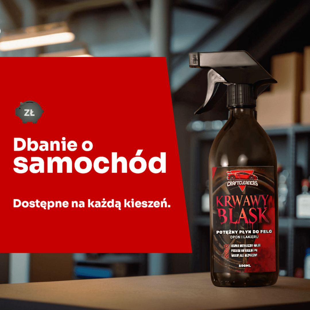 KRWAWY BLASK - MOCNY PŁYN DO MYCIA FELG I OPON